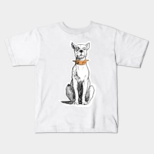 White stare dog posing for you or waiting for you Kids T-Shirt